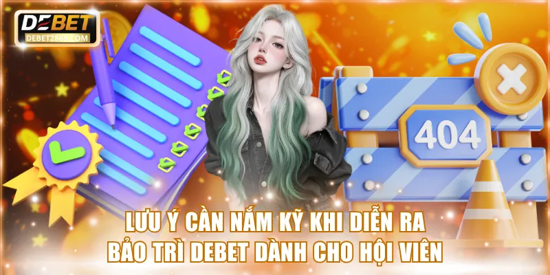 Các lưu ý cần nắm kỹ khi diễn ra bảo trì Debet dành cho hội viên