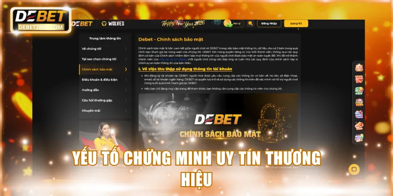 Yếu tố chứng minh uy tín thương hiệu